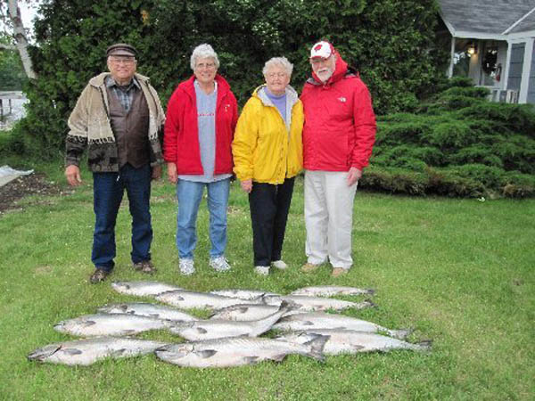 Evenson-Lynquist Group Photo  - Leprechaun Fishing Charters on Lake Michigan