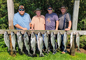 Lake Michigan Salmon fishing