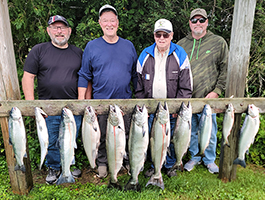 Lake Michigan Salmon fishing